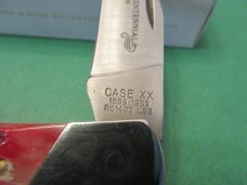 Case XX 1989 Centennial Red Bone Lock Back Pattern # R61405 L SS