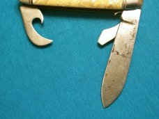 VINTAGE RCMP RICHARDS SHEFFILD ENGLAND FOLDING SCOUT POCKET WATCH FOB RAILROAD KNIFE KNIVES OLD