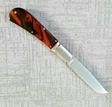 Kroo MADISON Barlow..Desert Ironwood..Fluted Elongated bolsters..red accents..Rwl34 and filework.1st