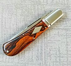 Kroo MADISON Barlow..Desert Ironwood..Fluted Elongated bolsters..red accents..Rwl34 and filework.1st