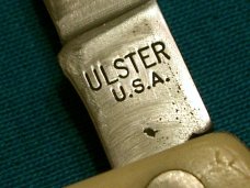 VINTAGE ULSTER USA US2 ADVERTISING MELON TESTER FRUIT FOLDING JACK POCKET KNIFE KNIVES OLD AD