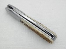 Queen Cutlery #60 Barlow Winterbottom bone:  3 1/2 closed, circa 1959, Q STEEL tang stamp