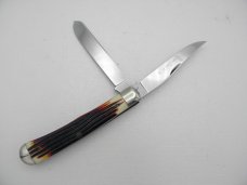 Queen Cutlery 19  Trapper Burnt Orange imitation Winterbottom bone  4 18