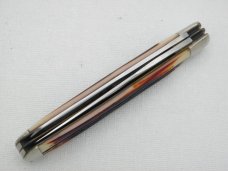 Queen Cutlery #19  Trapper Burnt Orange imitation Winterbottom bone:  4 1/8”