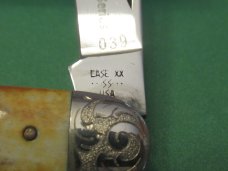 Case XX 1984 Second Cut Stag Whittler Scrolled Bolsters Pattern # 5380 SS
