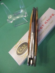 Case XX 1984 Second Cut Stag Whittler Scrolled Bolsters Pattern # 5380 SS