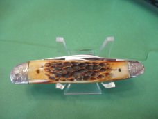 Case XX 1984 Second Cut Stag Whittler Scrolled Bolsters Pattern # 5380 SS