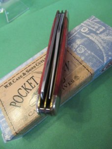 Case XX 1996 First Year Issue Red Pocket Worn Pattern # 6207 SS