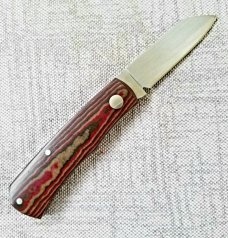 Sakman Steenkamp Custom Rhino...3.5" ...Rwl34..Richlite scales..jeweled liners..slip and pouch