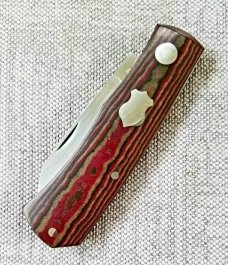 Sakman Steenkamp Custom Rhino...3.5" ...Rwl34..Richlite scales..jeweled liners..slip and pouch