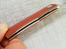 Sakman Steenkamp Custom Rhino...3.5" ...Rwl34..Natural Canvas scales..jeweled liners..slip and pouch
