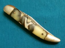 VINTAGE PRE 1950'S USA IMPERIAL PROV RI FANCY CANDY STRIPE FOLDING POCKET KNIFE KNIVES OLD ANTIQUE