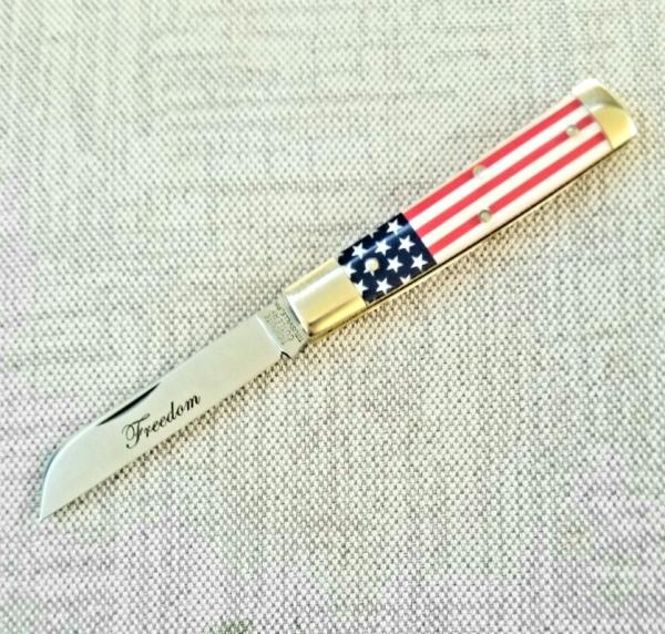Great Eastern 491121 Freedom Flag Acrylic..1095..3.25" closed...sheepsfoot..new in tube