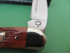 Case Brothers 2003 Chestnut Bone Seahorse Whittler Pattern # 6355WH SS