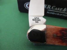 Case Brothers 2003 Chestnut Bone Seahorse Whittler Pattern # 6355WH SS