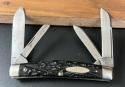  1940-64 CASE XX 6488 LP Rough Black 4 Blade Large Congress Pocket Knife Long Pull