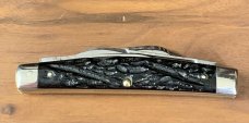  1940-64 CASE XX 6488 LP Rough Black 4 Blade Large Congress Pocket Knife Long Pull