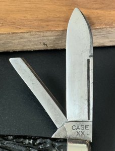  1940-64 CASE XX 6488 LP Rough Black 4 Blade Large Congress Pocket Knife Long Pull