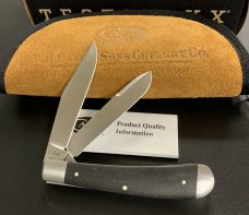 2021 CASE XX TONY BOSE HT TRAPPER - BLACK EBONY WOOD SMOOTH - TB722021 KNIFE 1 of 200