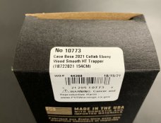 2021 CASE XX TONY BOSE HT TRAPPER - BLACK EBONY WOOD SMOOTH - TB722021 KNIFE 1 of 200