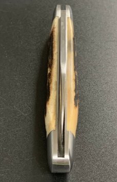 NORTHWOODS KNIVES SAMBAR STAG HANDLE BEAR LAKE POCKET KNIFE RARE GEC