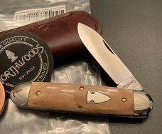 Northwoods Mammoth Ivory Indian River Jack, Traditional Pocket Knife GEC GREAT EASTERN