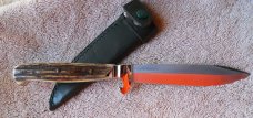Hubertus Brotzeitmesser Stag Knife / Sheath 