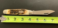 RARE NORTHWOODS STAG HANDLE GLADIATOR POCKET KNIFE NEVER USED