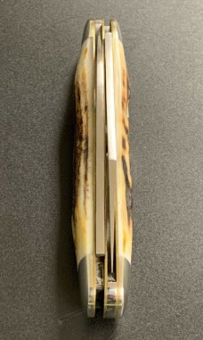 RARE NORTHWOODS STAG HANDLE GLADIATOR POCKET KNIFE NEVER USED