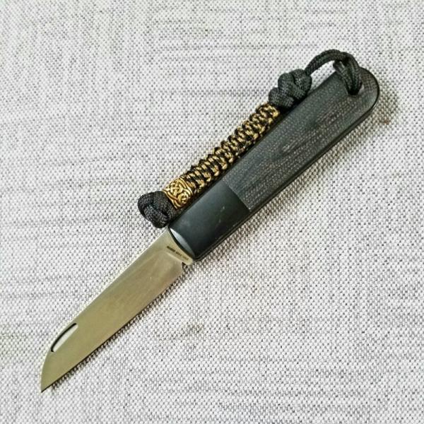 James Brand WAYLAND..4" Barlow..sheepsfoot..Cpm-S35V...Black Micarta & Black SS liner and bolsters 
