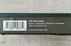 James Brand WAYLAND..4" Barlow..sheepsfoot..Cpm-S35V...Black Micarta & Black SS liner and bolsters 