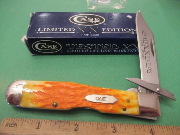 Case XX 2004 Orange-Peel Limited-Edition Cheetah Pattern # 6111 1/2 L SS Case XX 2004 Orange-Peel Limited-Edition Cheetah Pattern # 6111 1/2 L SS