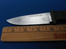  AG RUSSELL SEKI JAPAN TACTICAL PSK NECK SURVIVAL KNIFE WITH SHEATH, GREAT HUNTING KNIFE!