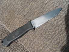  AG RUSSELL SEKI JAPAN TACTICAL PSK NECK SURVIVAL KNIFE WITH SHEATH, GREAT HUNTING KNIFE!
