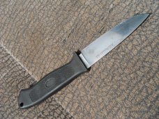  AG RUSSELL SEKI JAPAN TACTICAL PSK NECK SURVIVAL KNIFE WITH SHEATH, GREAT HUNTING KNIFE!
