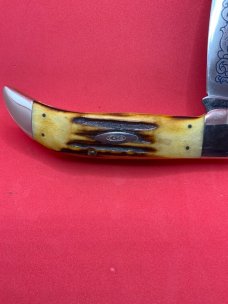 Case XX 5172 Blue Scroll 1977 Big Clasp Knife “ Bulldog”