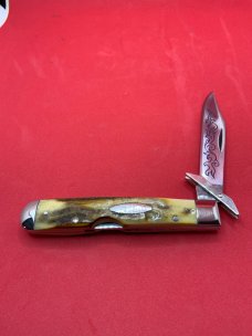 Case XX 5111 ½ SSP Blue Scroll 1977 Stag Cheetah 
