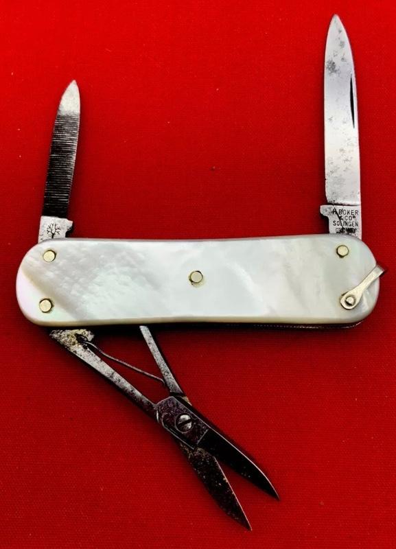 Vintage H BOKER & CO Model No. 6787 Equal End Lobster Pen Pocket Knife c.1891-1944 Vintage H BOKER & CO Model No. 6787 Equal End Lobster Pen Pocket Knife c.1891-1944