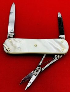 Vintage H BOKER & CO Model No. 6787 Equal End Lobster Pen Pocket Knife c.1891-1944