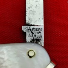 Vintage H BOKER & CO Model No. 6787 Equal End Lobster Pen Pocket Knife c.1891-1944