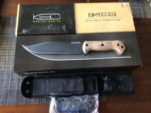 Ka-Bar model BK-7 with extra set of custom scales
