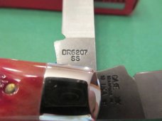 Case XX 1991 Dark Red Missing Dots  Mini Trapper Pattern # DR6207 SS