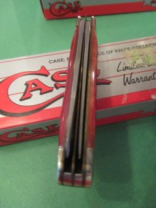 Case XX 1991 Dark Red Missing Dots  Mini Trapper Pattern # DR6207 SS