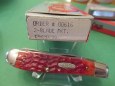 Case XX 1991 Dark Red Missing Dots  Mini Trapper Pattern # DR6207 SS
