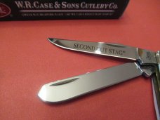 Case XX 2009 Second Cut Stag Diamond Shield Mini Trapper Pattern # 5207 SS