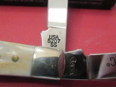 Case XX 2009 Second Cut Stag Diamond Shield Mini Trapper Pattern # 5207 SS