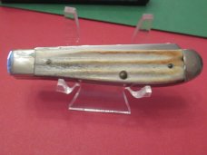 Case XX 2009 Second Cut Stag Diamond Shield Mini Trapper Pattern # 5207 SS