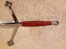 Vintage 50" Medieval Scottish Claymore with Leather Scabbard