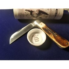 GREAT EASTERN GEC TIDIOUTE OILY CREEK BONE RAM FOOT KNIFE RARE 1 OF 615 MIT #933119