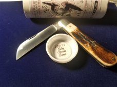 GREAT EASTERN GEC TIDIOUTE OILY CREEK BONE RAM FOOT KNIFE RARE 1 OF 615 MIT #933119
